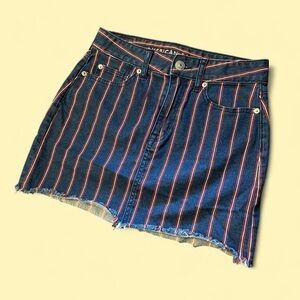 💙 denim striped skirt 💙